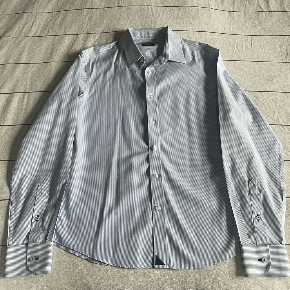 UNTUCKit Mens Slim Fit Medium Wrinkle Free Long Sleeve Button Up